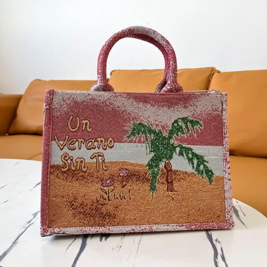 BAD BUNY TAPESTRY TOTE BAG