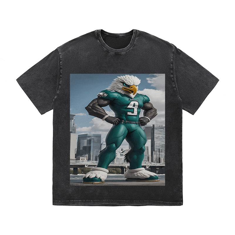 EAGLES HEAVY WEIGHT COTTON TEE-8801